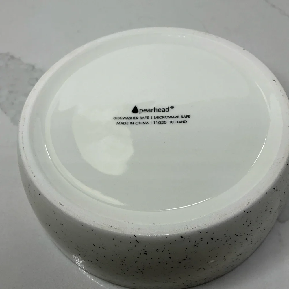 Pearhead Pet Food Bowl Cat & Dogs Water & Food Dish Ceramic New